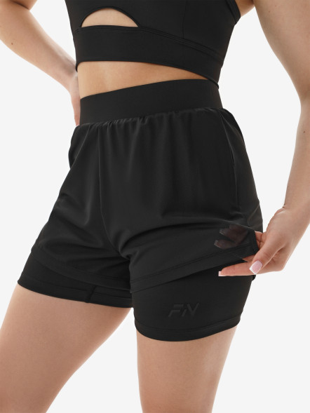 Шорты-велосипедки FN Blackout Shorts 2 in 1 Black