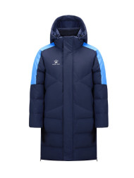 Детский пуховик KELME Hildren's Long Down Jacket Dark Blue