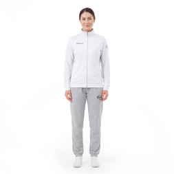 Костюм спортивный MIKASA MT537/530-022-2XL, р.2XL, 70% хлопок, 30% полиэстер, бело-серый