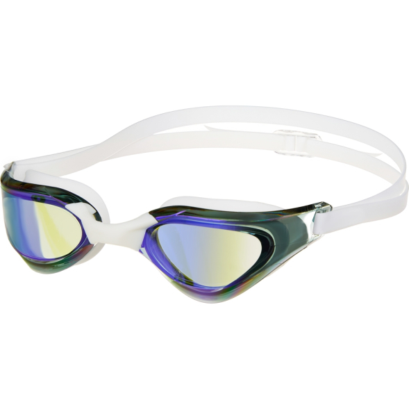 Очки для плав TORRES Pro, SW-32520MR, зерк линзы ,белая оправа,дв рег ремешок