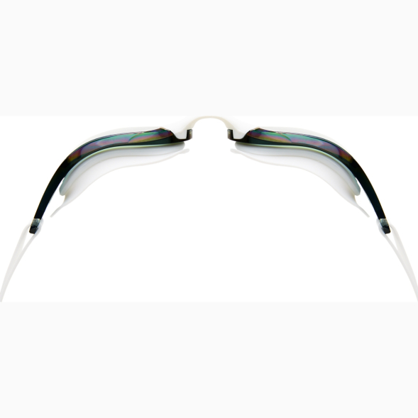 Очки для плав TORRES Pro, SW-32520MR, зерк линзы ,белая оправа,дв рег ремешок