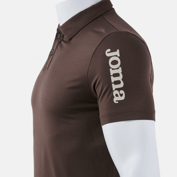 ПОЛО С КОРОТКИМ РУКАВОМ INVICTUS КОРИЧНЕВЫЙ