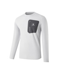 Лонгсливы KELME Crew Neck Long-sleeved T-shirt Light Grey