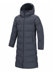 Пуховик KELME Hooded Long Cotton Coat Dark Grey
