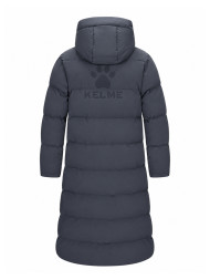 Пуховик KELME Hooded Long Cotton Coat Dark Grey