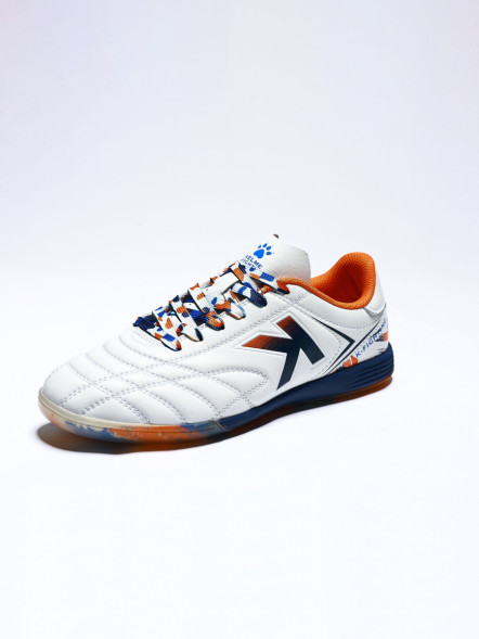 Футзалки KELME Men's Soccer Shoes (IN) (White/Light Blue)