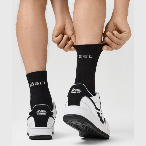 Носки средние JÖGEL ESSENTIAL Mid Cushioned Socks, черный