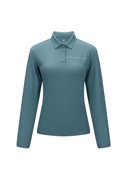 Женский лонгслив KELME Women's Long Sleeve POLO Shirt Blue
