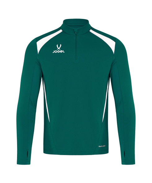 Джемпер тренировочный JOGEL DIVISION PerFormDRY Training 1/4 Zip Top, темно-зеленый, детский