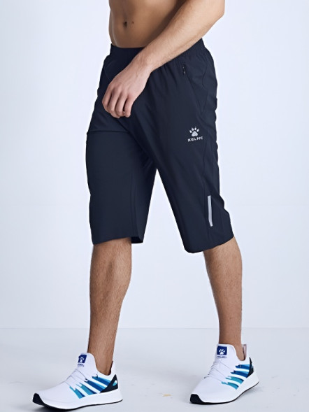 Бриджи KELME Men's Woven Cropped Trousers Black