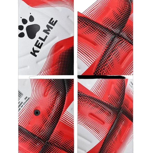 Футбольный мяч KELME Machine Stitched Football (White/Red)