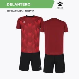 Детская футбольная форма KELME Short-Sleeved Football Suit (Burgundy/Black)