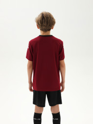 Детская футбольная форма KELME Short-Sleeved Football Suit (Burgundy/Black)
