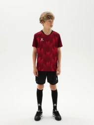 Детская футбольная форма KELME Short-Sleeved Football Suit (Burgundy/Black)