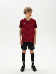 Детская футбольная форма KELME Short-Sleeved Football Suit (Burgundy/Black)