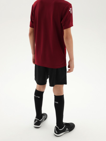 Детская футбольная форма KELME Short-Sleeved Football Suit (Burgundy/Black)