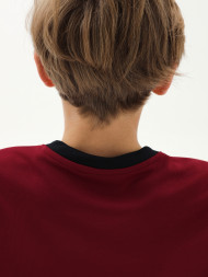 Детская футбольная форма KELME Short-Sleeved Football Suit (Burgundy/Black)