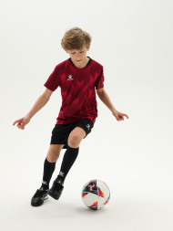 Детская футбольная форма KELME Short-Sleeved Football Suit (Burgundy/Black)