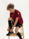 Детская футбольная форма KELME Short-Sleeved Football Suit (Burgundy/Black)