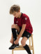 Детская футбольная форма KELME Short-Sleeved Football Suit (Burgundy/Black)