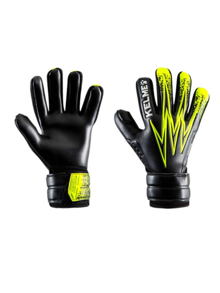 Вратарские перчатки KELME Game-Level Goalkeeper Gloves (Black/Light Green)
