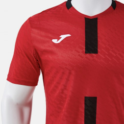 ФУТБОЛКА С КОРОТКИМ РУКАВОМ PROTEAM III КРАСНЫЙ ЧЁРНЫЙ