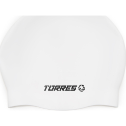 Шапочка для плав  TORRES, SW-12507BK, черный, силикон