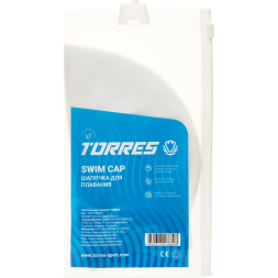 Шапочка для плав  TORRES, SW-12507BK, черный, силикон