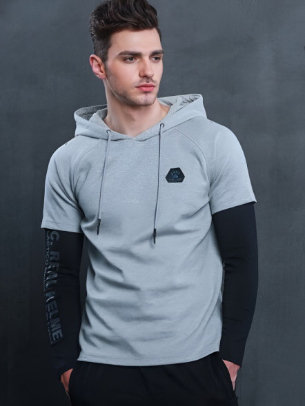 Худи KELME Men's Pullover Hoodie Grey