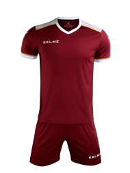 Футбольная форма KELME Short Sleeve Football Uniform Burgundy