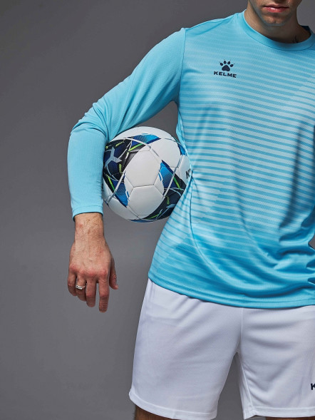 Футбольная форма KELME Long-Sleeved Football Suit (Light Blue/White)
