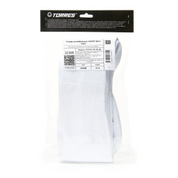 !Гольфы волейб. TORRES Sport Team, FS11011-01-35-38, р.35-38, БЕЛ, хлопок, полиамид, латекс,эластан