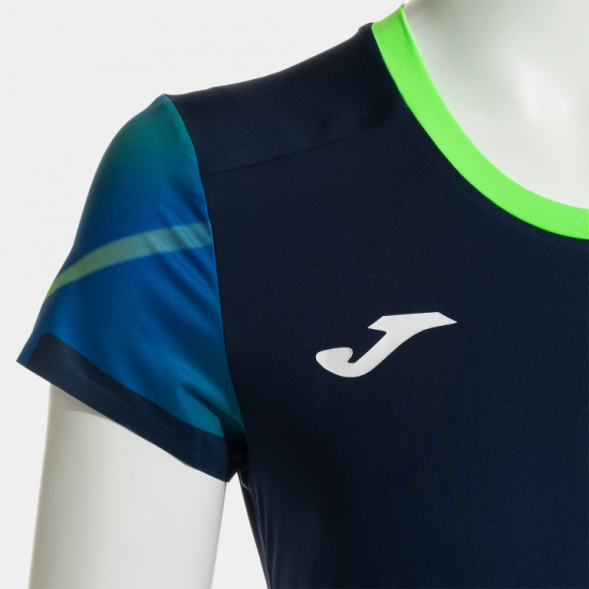 CAMISETA MANGA CORTA ELITE XI MARINO VERDE FLUOR