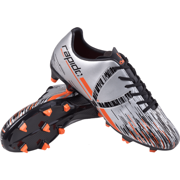 БЕЗ УПАКОВКИ Бутсы футбольные JÖGEL Rapido FG Silver/black