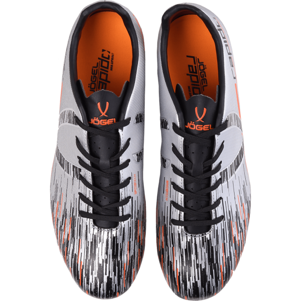БЕЗ УПАКОВКИ Бутсы футбольные JÖGEL Rapido FG Silver/black