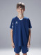 Детская футбольная форма KELME Football Suit (Dark Blue/White)
