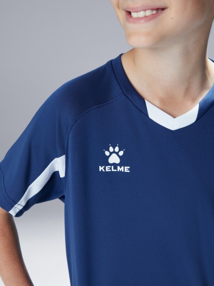 Детская футбольная форма KELME Football Suit (Dark Blue/White)