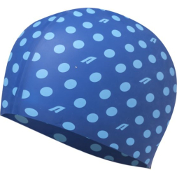 Шапочка для плавания Atemi silicone cap Point blue, силикон, Цвет: Принт, TSC1PBE