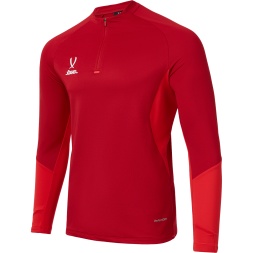 Джемпер тренировочный JOGEL PREMIER PerFormDRY Training Zip Top, темно-красный/красный
