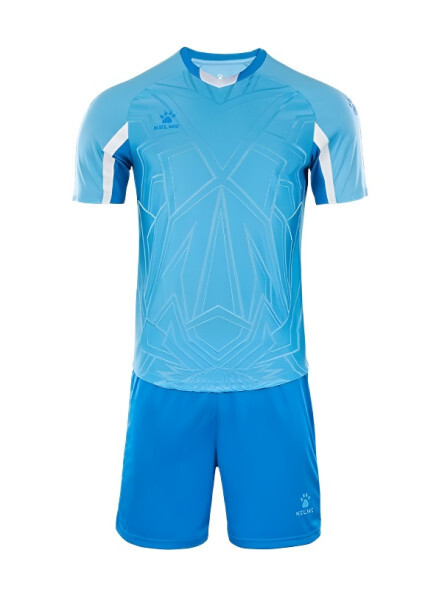 Футбольная форма KELME Short-sleeved Football Suit Light Blue