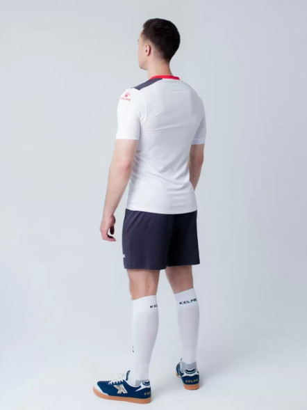 Футбольная форма KELME Short Sleeve Football Uniform (White/Black)