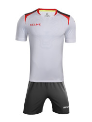 Футбольная форма KELME Short Sleeve Football Uniform (White/Black)
