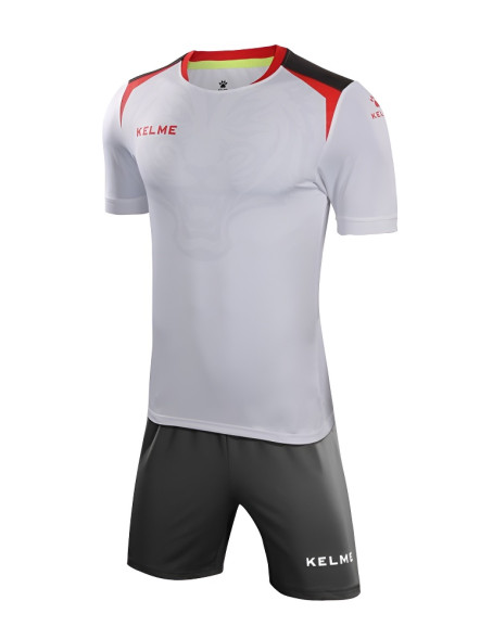 Футбольная форма KELME Short Sleeve Football Uniform (White/Black)