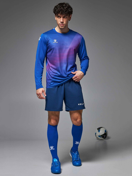 Футбольная форма KELME Long-Sleeved Football Suit (Blue/Dark Blue)