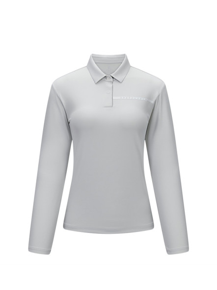 Женский лонгслив KELME Women's Long Sleeve POLO Shirt Grey