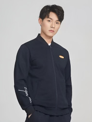 Бомбер KELME Knitted Coat Dark Blue
