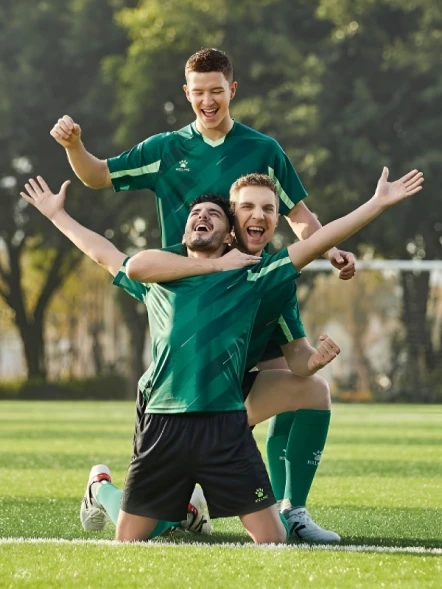 Футбольная форма KELME Short Sleeve Football Suit Green