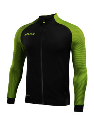 Детская олимпийка KELME Training Jacket Kid (Black/Light Green)