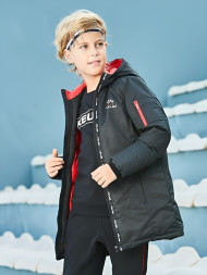 Детский пуховик KELME Boy's Mid-Length Down Jacket Black
