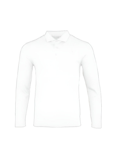 Лонгслив KELME Men's Long Sleeve Polo Shirt White